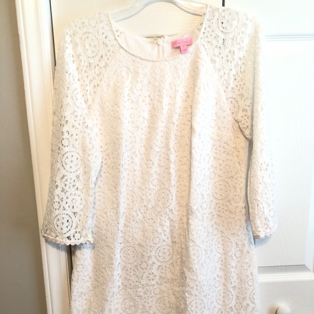 Lilly Pulitzer White Lace Dress